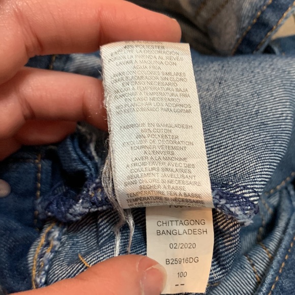 DKNY. Child’s 3T overalls. Distressed. Like new. Ripped Jean overalls. - Picture 10 of 10